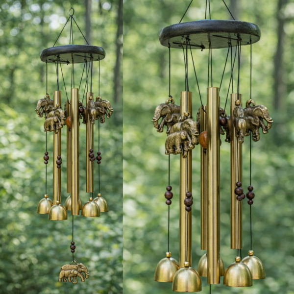 Elephant wind chime